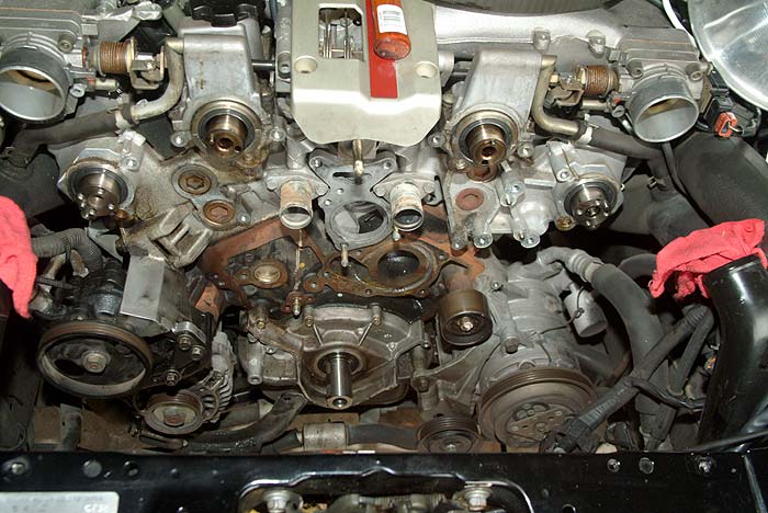 engine block showing seals