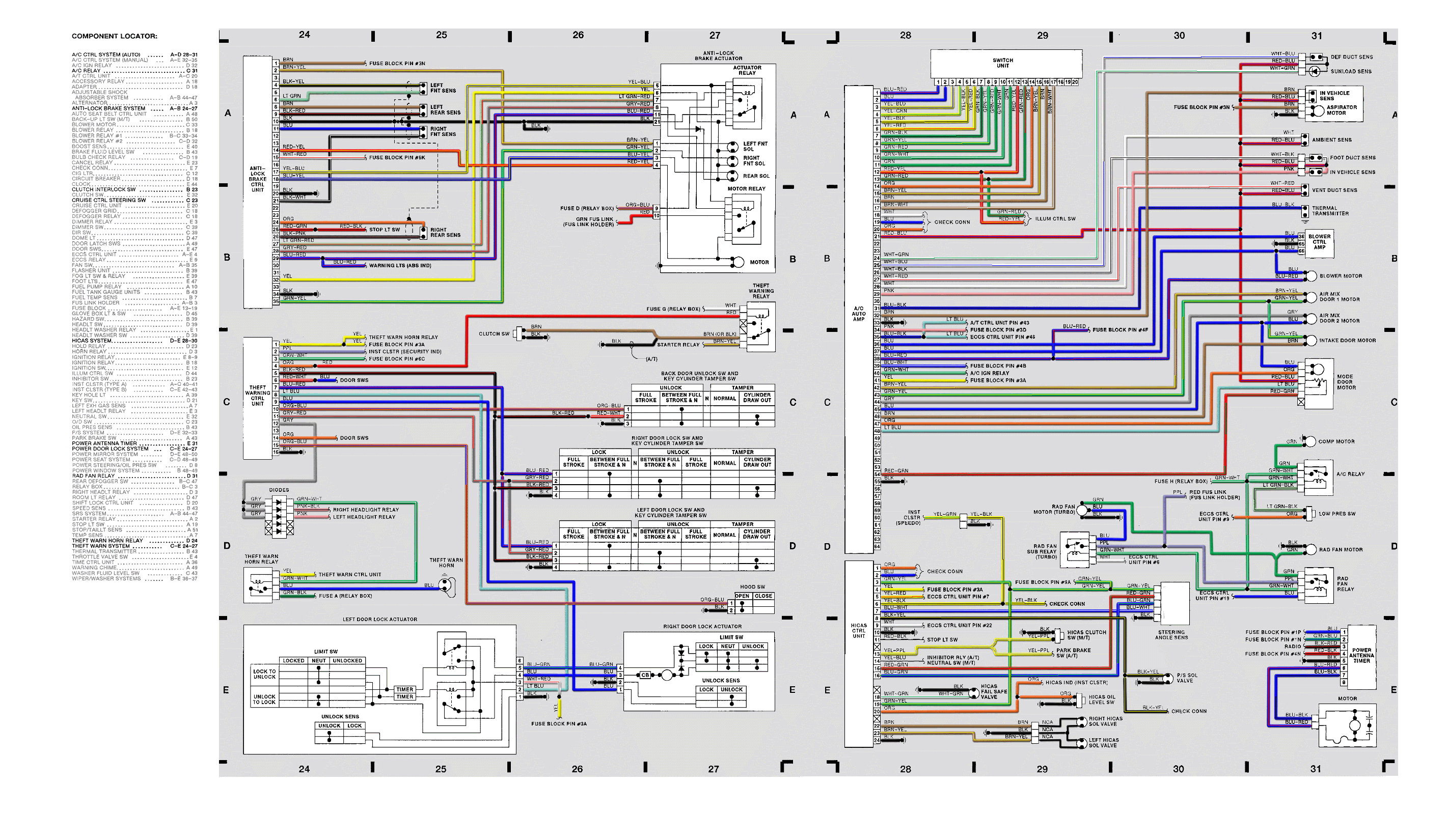 Colored ECCS Wiring Diagrams